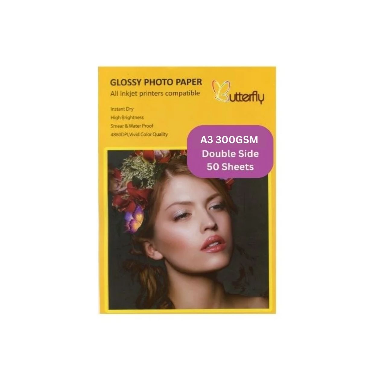 BUTTERFLY-A3-300GM-50-SHETTS-1 BUTTERFLY A3 300GM DOUBLE SIDE 50 SHEET - Image 1