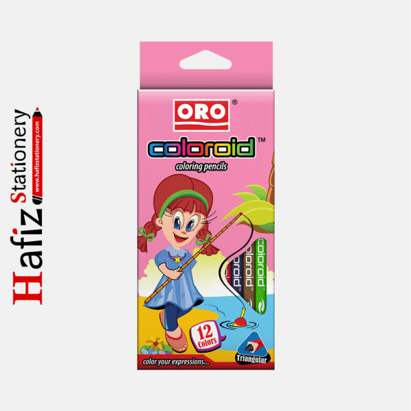 ORO Coloroid Pack of 12 Color Pencils