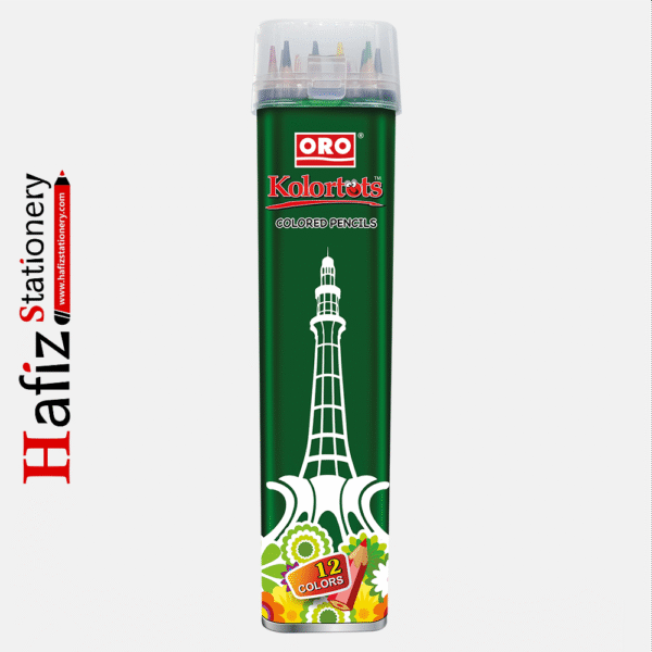 ORO KOLORTOTS New Edition 12 Color Pencils Jar