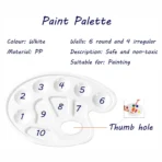 Keep Smiling Plastic Paint Palette 10 Pot Small - Image 3