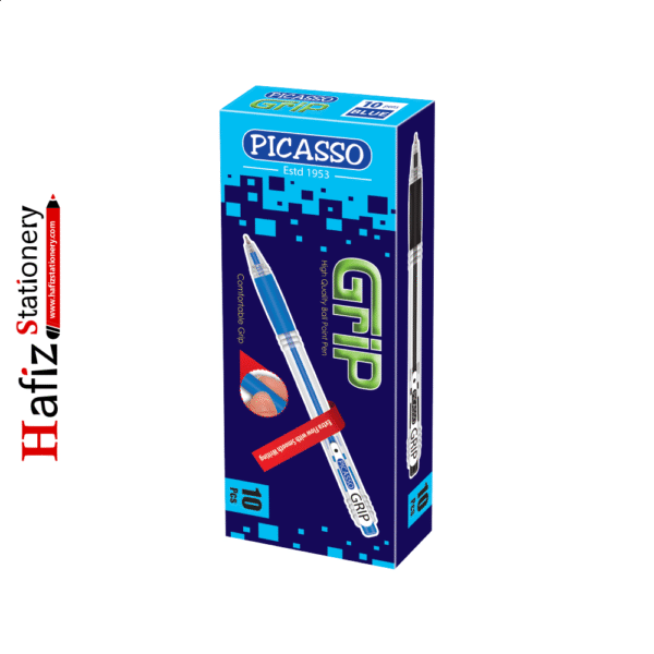 Picasso Grip Ball Pen Blue (Pack of 10)
