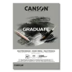 Canson Graduate Mixed Media Pad Grey 220 gsm. - Image 2