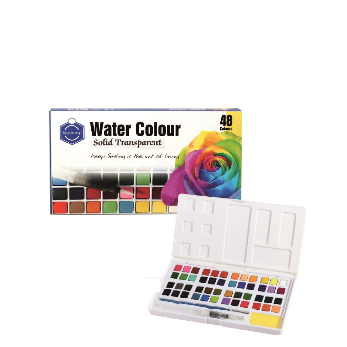 5371d8080c91ed380db619ac85da380e Keep Smiling Aquarelle Watercolor with Palette - Image 1
