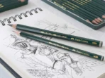 Faber Castell 9000 Jumbo Graphite Pencil Art Tin Set of 5 - Image 2