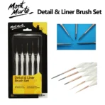 Mont Marte Detail & Liner Brush Set of 5 - Image 2