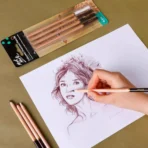 Mont Marte Coloured Charcoal Pencils 4pcs - Image 2