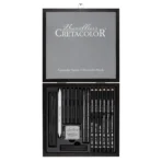 Cretacolor Wooden Black Box Charcoal and Drawing Set of 20 - Image 2