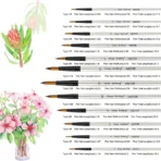 Keep Smiling Professional Round Tip Paint Brush Pack of 12
