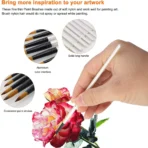 Keep Smiling Professional Round Tip Paint Brush Pack of 12 - Image 2