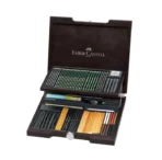 Faber Castell Pitt Monochrome Drawing Set in Wooden Case 85pcs - Image 2
