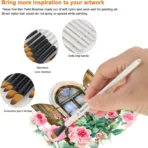 Keep Smiling Filbert Paint Brush Pack of 6 - Image 2