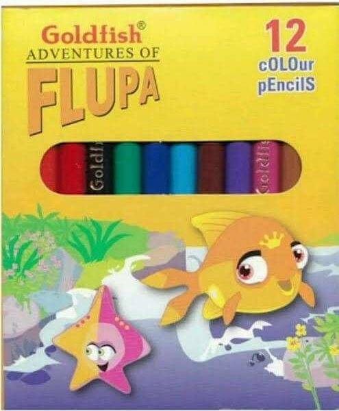 GOLDFISH FLUPA ADVENTURES 12 COLOR PENCIL