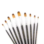 Keep Smiling Professional Artist Filbert Tip Paint Brush - Image 2