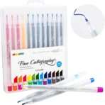 Mungyo Calligraphy Pen Set Of 12 Assorted Colours - Image 2