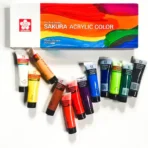 Sakura Acrylic Paint 12 Colors Set 20ml Tube - Image 2