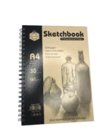 Keep Smiling Professional Spiral Hardbound Sketchbook 30Sheets