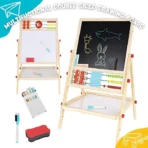Kids Educational & Learning Magnetic Wooden Drawing Board - Image 4