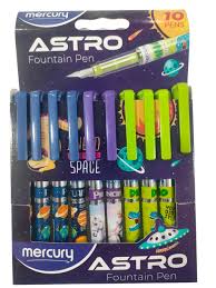 Mercury Astro Fountain Pen Box 10 Pcs