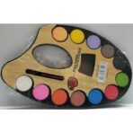 Artist Palette Water Colours with Brush 12 Colours - Image 2