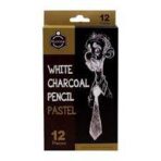 Keep Smiling White Charcoal Pastel Pencil 1pc