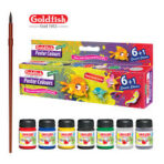 Goldfish Poster Colour Plastic Bottle 6 + 1 Colour Set - Image 2