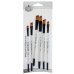 Keep Smiling Chisel Tip Paint Brush Pack of 6