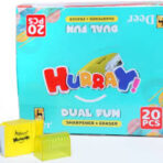 Deer Hurray Dual Fun Sharpner + Eraser 20 pcs Pack - Image 3