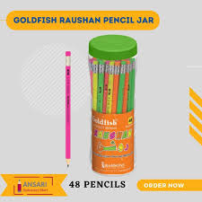 Goldfish Raushan Pencil Jar 48 Pcs