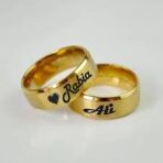 Customized Couple Name ring