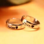 Customized Couple Name ring - Image 5